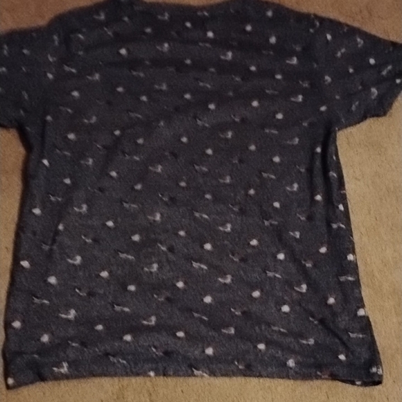 Vintage Artistry In Motion Bird All Over Print T-Shirt - Dark Gray - Picture 4 of 4